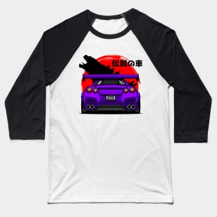 Purple GTR R35 Rear Baseball T-Shirt